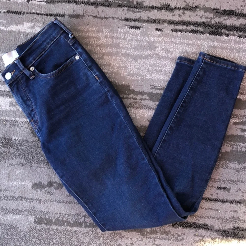 Everlane Blue Stretch Mid-Rise Skinny Jeans size 27